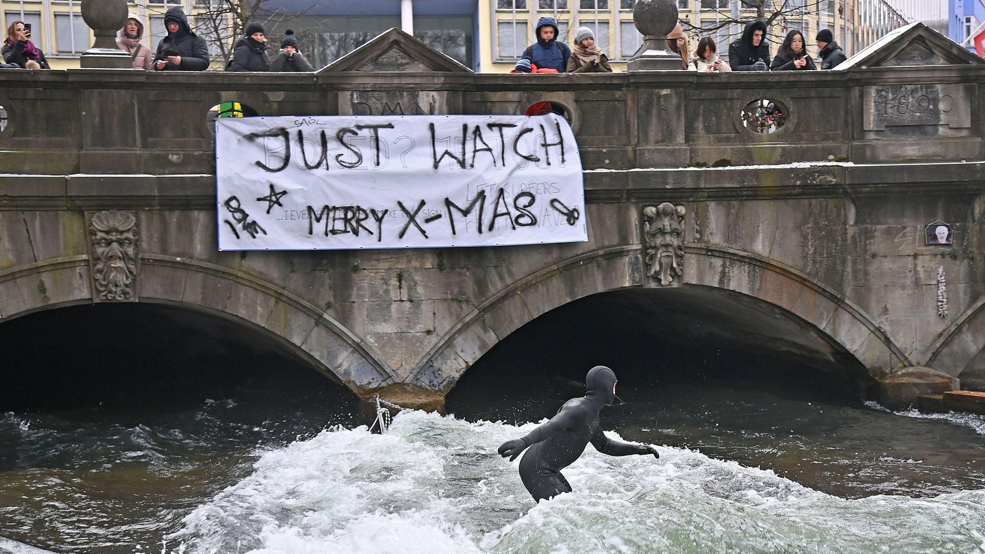 Eisbachwelle in München zurück – aber wohl nicht auf Dauer