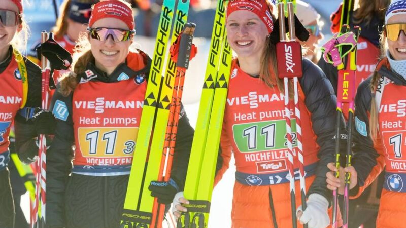 Biathlon-Weltcup in Hochfilzen: Frauen-Staffel überzeugt ohne Preuß – „Leistung der Jungs hat Bock gemacht“