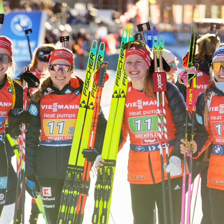 Biathlon-Weltcup in Hochfilzen: Frauen-Staffel überzeugt ohne Preuß – „Leistung der Jungs hat Bock gemacht“