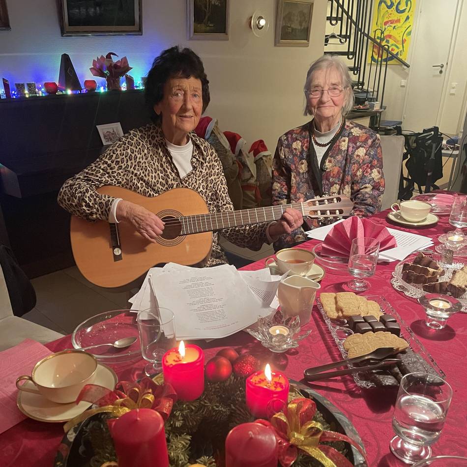 Besonderer Besuch: Überraschung für 100-jährige Meerbuscherin