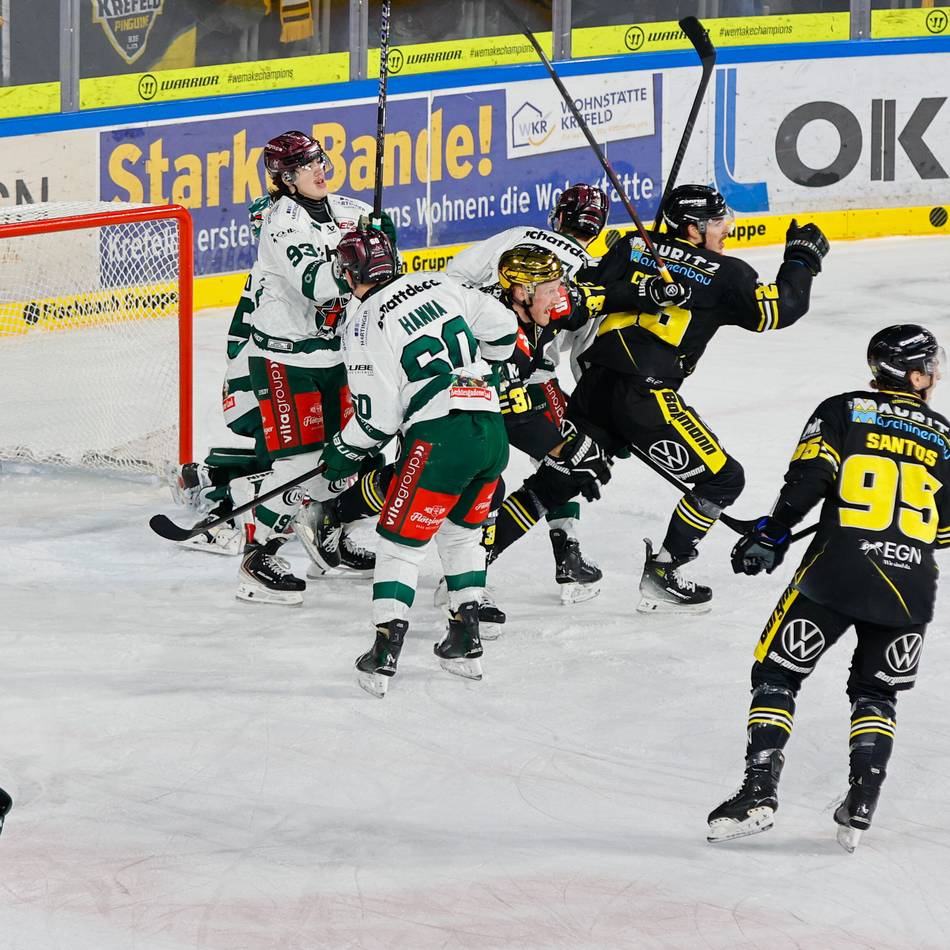 Rückstand, Führung, Rückstand, Ausgleich, Niederlage: Krefeld Pinguine verlieren Top-Spiel im Penaltyschießen