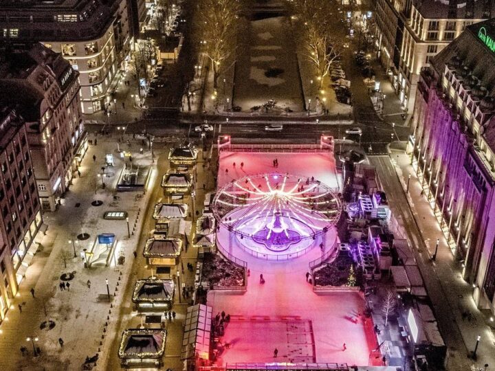 „Kö on Ice“ : Düsseldorf hat die weltweit schönste Eisbahn – „ist wenigstens nicht aus Plastik“