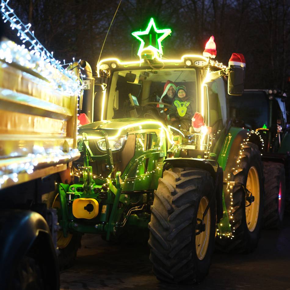 Lichterfahrt für guten Zweck: Schweres Gerät, feine Botschaft