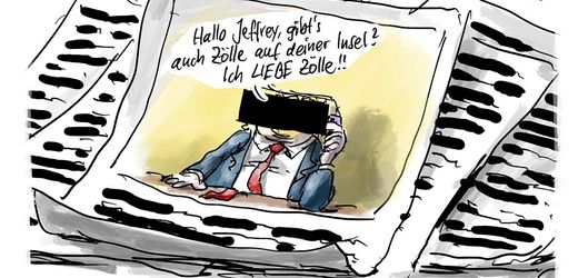 Cartoons im Februar von Thomas Plaßmann, Klaus Stuttmann, Julian Fiebach, Miriam Wurster, Leonard Riegel, Helena Baumeister